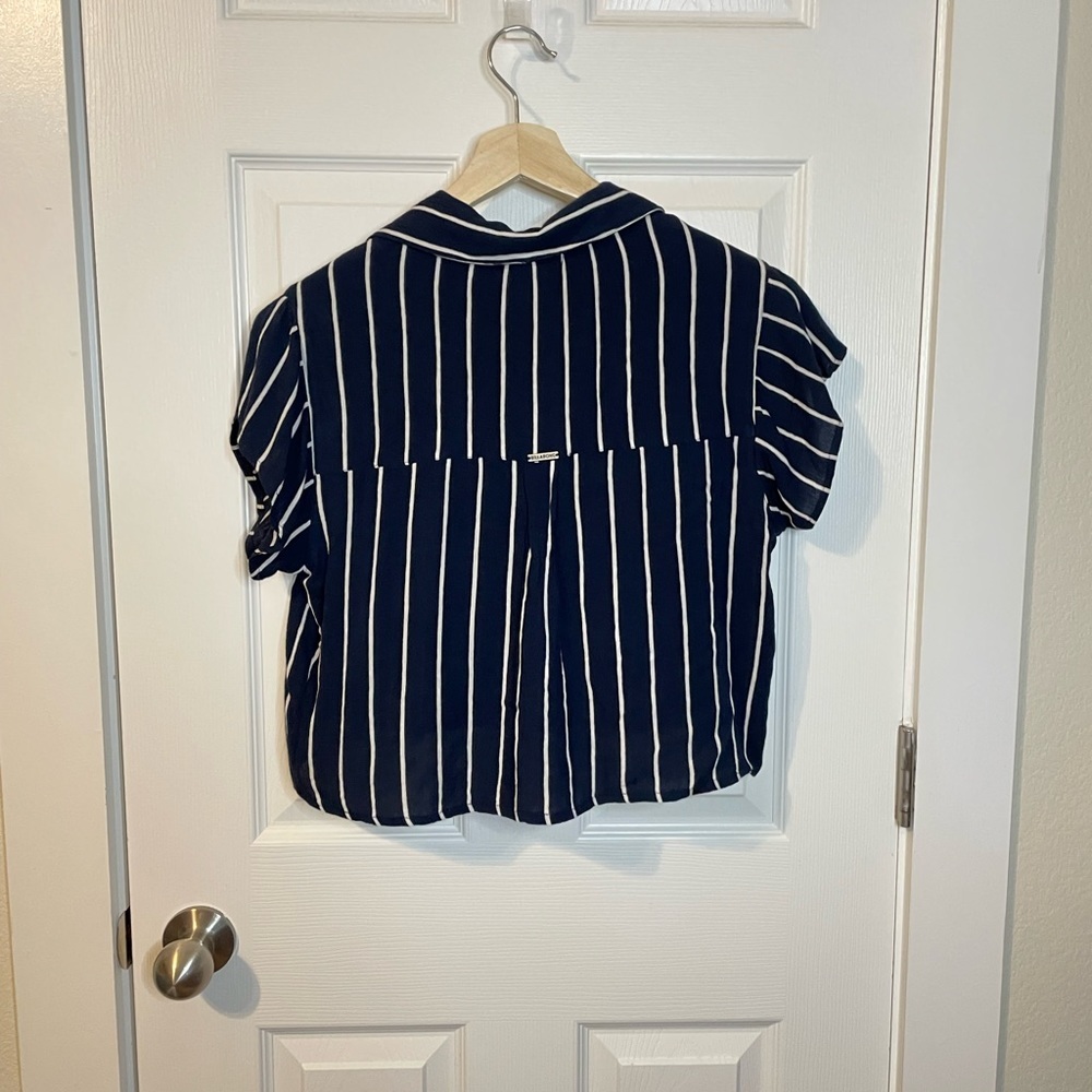 NWT Billabong ‘Tropical Crush’ vertical striped crop top sz M - Picture 6 of 8
